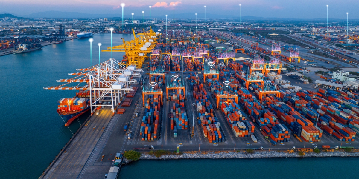 Port cranes and container terminal